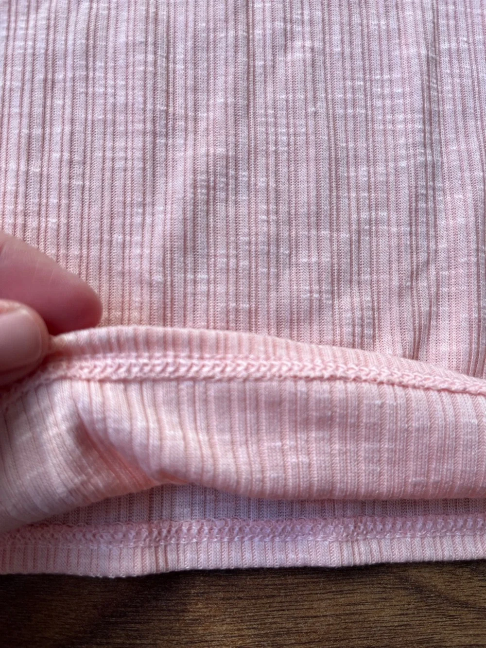 Old Navy Lightweight Ribbed Tank Top - Light Peach XS Summer Sleeveless - Picture 6 of 6
